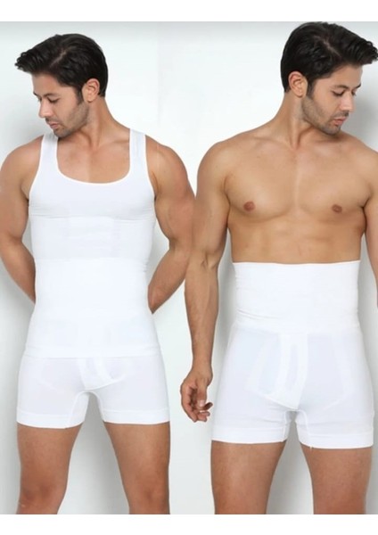 2'li Set Erkek Korse Atlet ve Boxer Korse | Inceltici Erkek Korse Seti Bir Beden Inceltir fiyatları