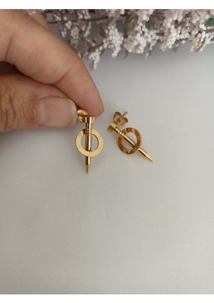 Jupiter Jewellery Çelik Mini Boy Çivi Model Küpe