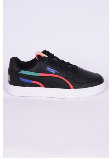 395648-02 Caven 2.0 Ready Set Jr Deri Rahat Taban Bağcıklı Esnek Rahat Siyah Günlük Erkek Sneaker Spor Ayakkabı