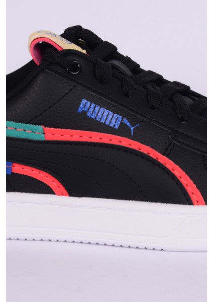 395648-02 Caven 2.0 Ready Set Jr Deri Rahat Taban Bağcıklı Esnek Rahat Siyah Günlük Erkek Sneaker Spor Ayakkabı