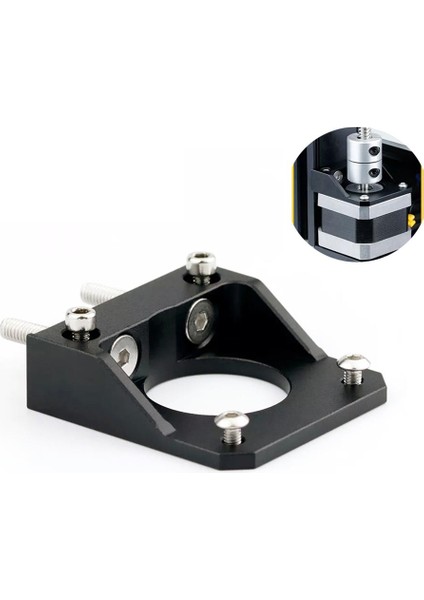 Nema 17 Step Motor Tutucu Alüminyum Parça(Siyah)