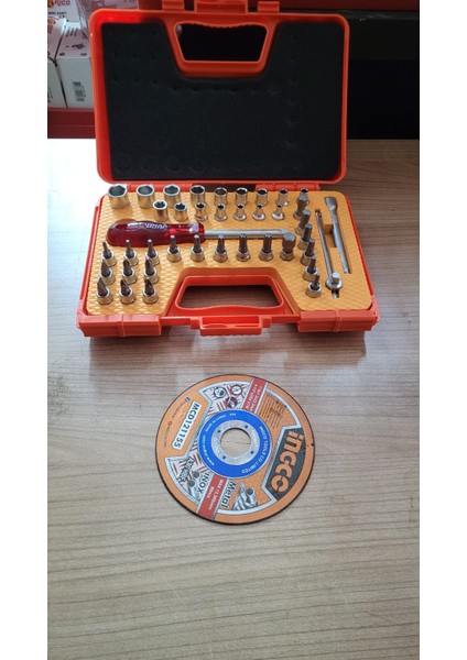 40 Parça 1/4 Lokmalı Bits Set ve Ingco Kesme Taşı fiyatları