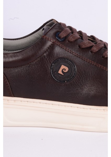 42114 Deri Rahat Taban Bağcıklı Esnek Rahat Kahverengi Günlük Erkek Sneaker Ayakkabı fiyatları