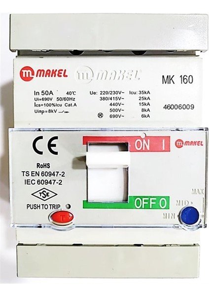 3 Kutup 50 Amper Kompakt Şalter 46006009