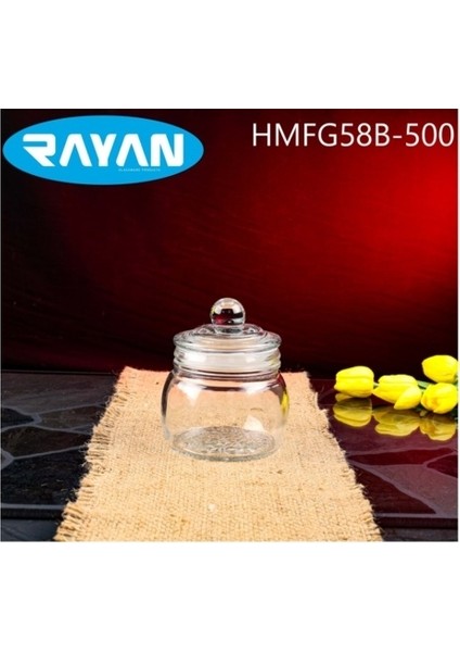 Rayan Cam Kavanoz HMFG58B-500