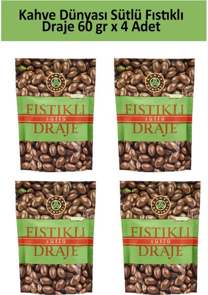 Kahve Dünyası Antep Fıstık Draje 60 gr x 4 Adet