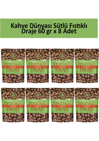Antep Fıstık Draje 60 gr x 8 Adet