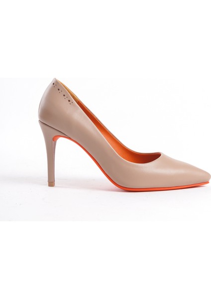 Mubiano Hakiki Deri Collection Kadın Topuklu Stiletto & Ayakkabı Nude -MCRGN80125-N modelleri