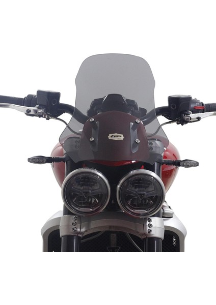 Triumph Rocket 3 R / GT 2010-2023-2024 Uyumlu Ön Cam Füme 46 cm