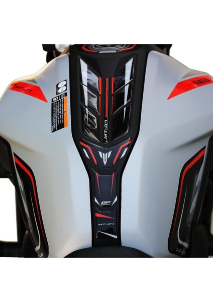 Yamaha MT-07 2018-2020 Uyumlu Tank Pad Seti Siyah