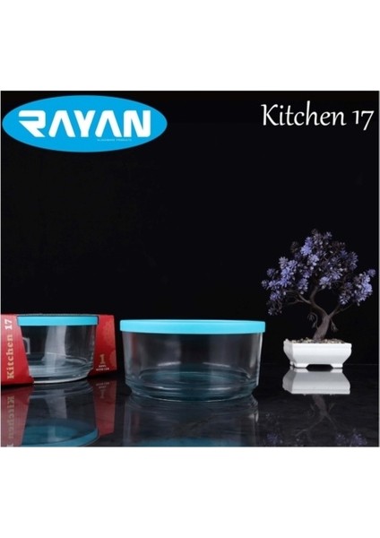 Rayan Kitchen Plastik Kapaklı 17 cm Saklama Kabı Cam