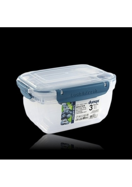 3 Lü Saklama Kabı Seti 550 - 1000 - 1800 ml Model 30866