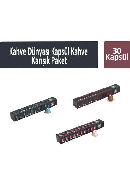 Kahve Dünyası Kapsül Kahve Karışık Paket 30 Kapsül