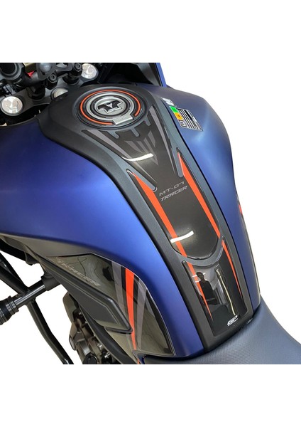 Yamaha MT-07 Tracer 2016-2019 Uyumlu Tank Pad Seti Kırmızı