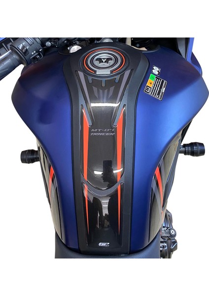 Yamaha MT-07 Tracer 2016-2019 Uyumlu Tank Pad Seti Kırmızı