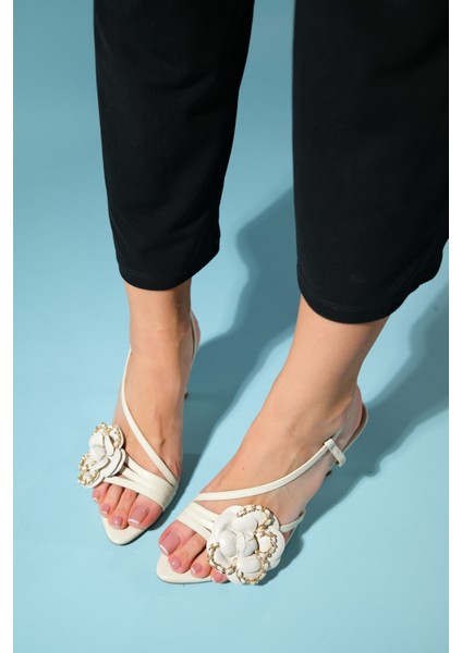 Publi Bej Cilt Kadın Ince Topuklu Ayakkabı fırsatları