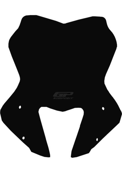 Yamaha MT-09 2017-2020 Uyumlu Ön Cam Siyah 32 cm