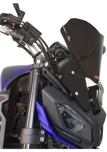 Yamaha MT-09 2017-2020 Uyumlu Ön Cam Siyah 32 cm