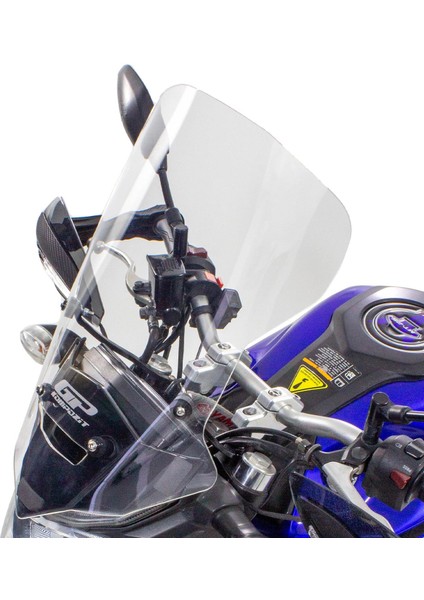Yamaha MT-25 2015-2019 Uyumlu Tur Camı Siyah 47 cm