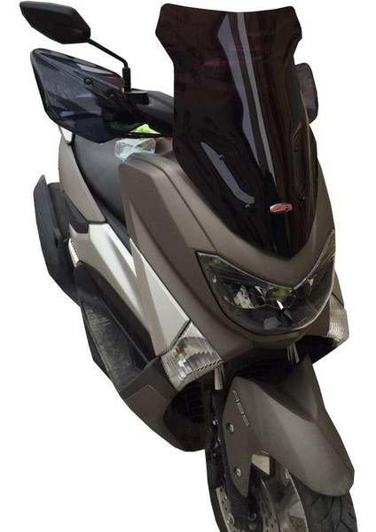 Yamaha NMAX 125 / 155 2015-2020 Uyumlu Spor Ön Cam Siyah 54 cm