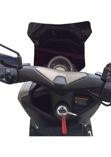 Yamaha NMAX 125 / 155 2015-2020 Uyumlu Spor Ön Cam Siyah 54 cm