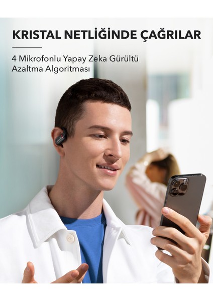 Soundcore V30i Open-Ear Bluetooth Kulaklık - Ultra-Comfort -  Snug Fit, Ergonomic Kulak Kancaları -  Robust Bass - 36 Saat Şarj, Bluetooth 5.3,Uygulama Destekli (Anker Türkiye Garantili)