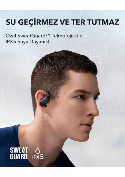 Soundcore V30i Open-Ear Bluetooth Kulaklık - Ultra-Comfort -  Snug Fit, Ergonomic Kulak Kancaları -  Robust Bass - 36 Saat Şarj, Bluetooth 5.3,Uygulama Destekli (Anker Türkiye Garantili)