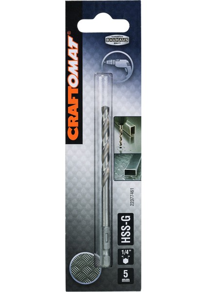 Hss-G Metal Matkap Ucu 5 mm 1/4