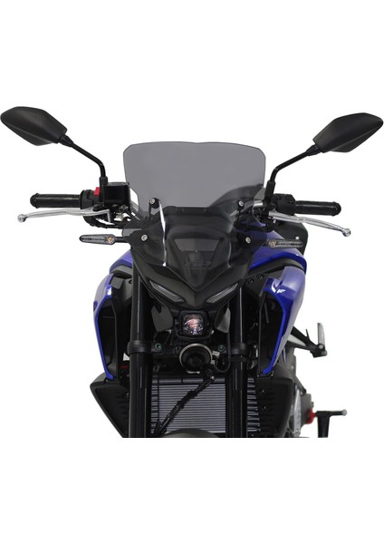 Yamaha MT-25 2020-2024 Uyumlu Ön Cam Siyah 37 cm