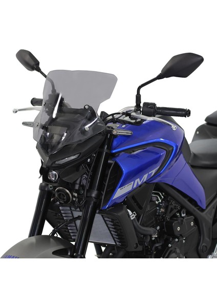 Yamaha MT-25 2020-2024 Uyumlu Ön Cam Siyah 37 cm
