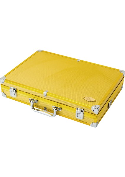 Ultra Hafif Dayanıklı Alüminyum Seyahat Puro Sunum Kutusu Humidor Gold