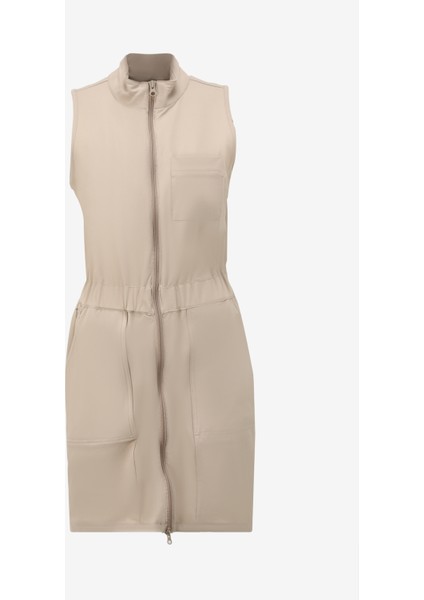 Bej Kadın Basic Elbise D4Sl-Elb3009