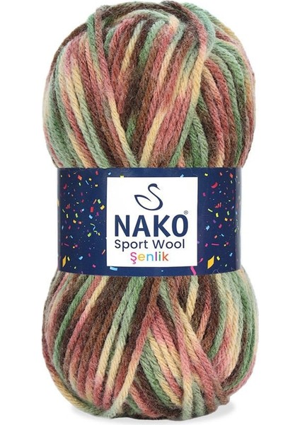 Sport Wool Şenlik 87741 El Örgü Ipi 100 Gr.