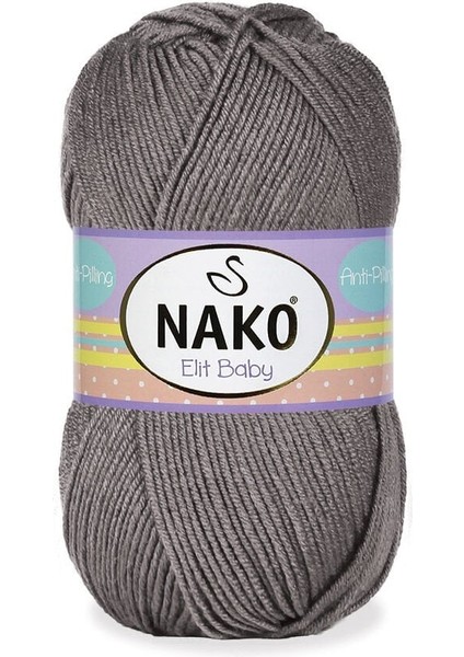 Elit Baby 11218 Açık Kahve Anti-Pilling El Örgü Ipi 100 Gr.