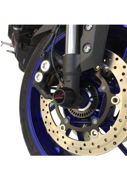 Yamaha MT-09 2013-2016 Uyumlu Ön / Arka Aks Koruma Takozu Siyah
