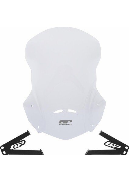 Yamaha WR 250 R 2011-2016 Uyumlu Ön Cam Şeffaf 46 cm