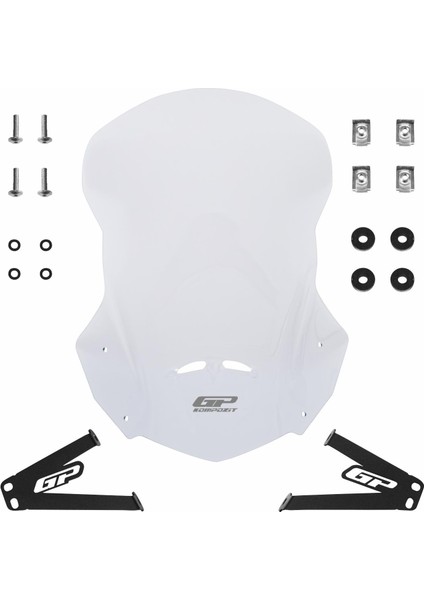 Yamaha WR 250 R 2011-2016 Uyumlu Ön Cam Şeffaf 46 cm fırsatları