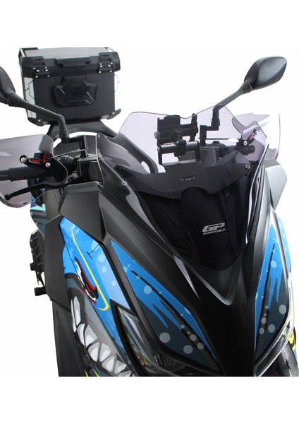 Yamaha XMAX 250 / 400 2014-2017 Uyumlu Spor Ön Cam Füme 35 cm fırsatları
