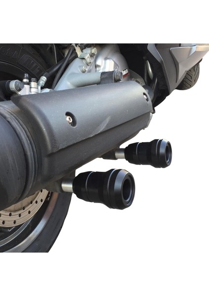 Yamaha XMAX 250 / 400 2014-2017 Uyumlu Egzoz Koruma Takozu Siyah