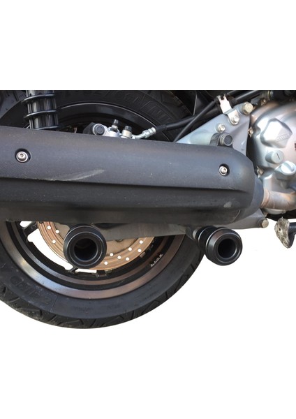 Yamaha XMAX 250 / 400 2014-2017 Uyumlu Egzoz Koruma Takozu Siyah