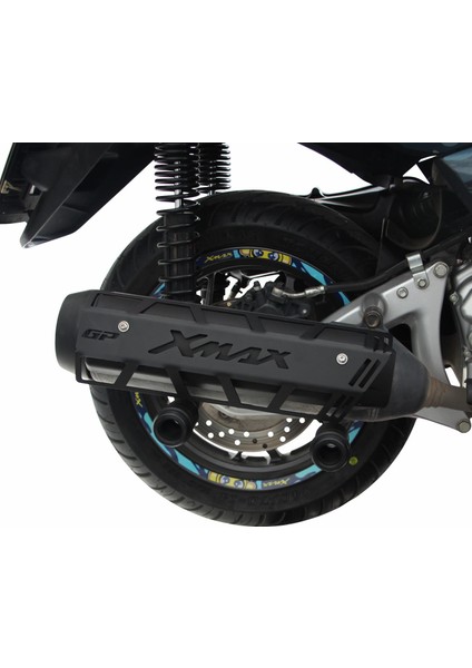 Yamaha XMAX 250 2011-2017 Uyumlu Egzoz Koruma Kapağı Siyah