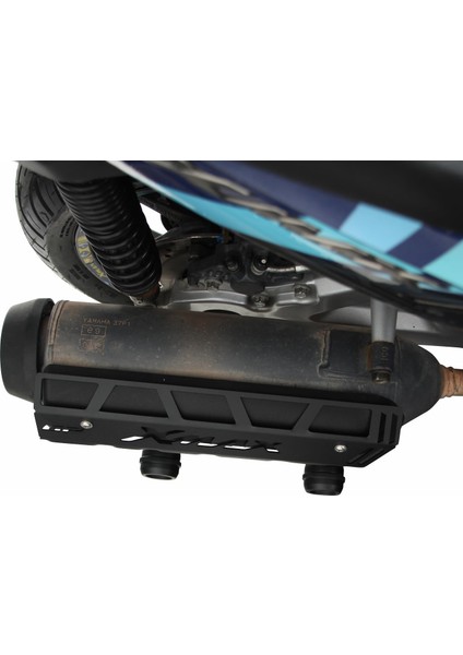 Yamaha XMAX 250 2011-2017 Uyumlu Egzoz Koruma Kapağı Siyah