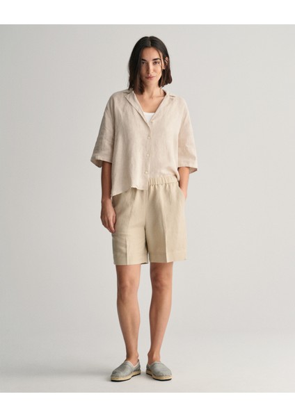 Kadın Bej Relaxed Fit Şort 4020096.277