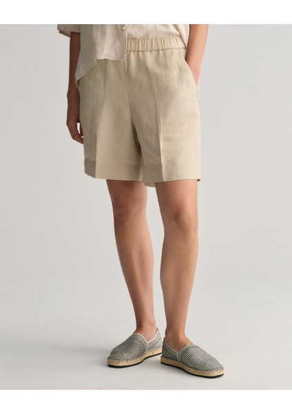 Kadın Bej Relaxed Fit Şort 4020096.277
