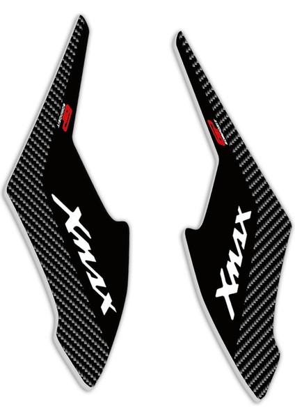 Yamaha XMAX 2018-2022 Uyumlu Yan Pad Seti Siyah-Karbon
