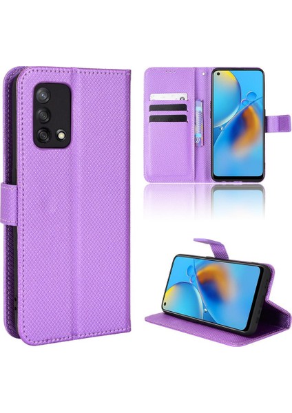 Oppo A74 4g Kapak Manyetik Cüzdan Kart Tutucu Kickstand Için Kılıf (Yurt Dışından)