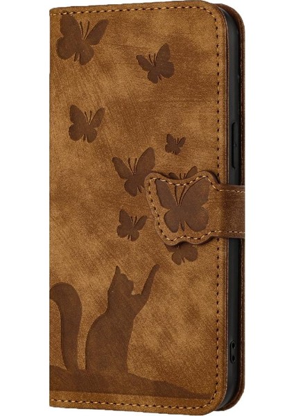 Xiaomi Poco X3/x3 Pro/x3 Nfc Kabartmalı Kelebek Kedi Kart Cebi (Yurt Dışından) modelleri