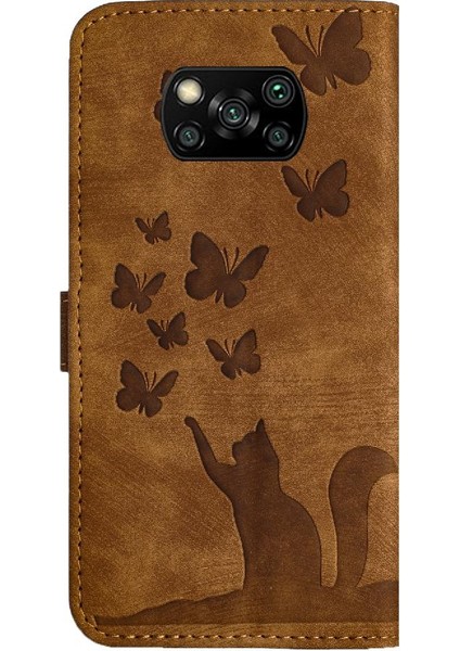Xiaomi Poco X3/x3 Pro/x3 Nfc Kabartmalı Kelebek Kedi Kart Cebi (Yurt Dışından) fırsatları