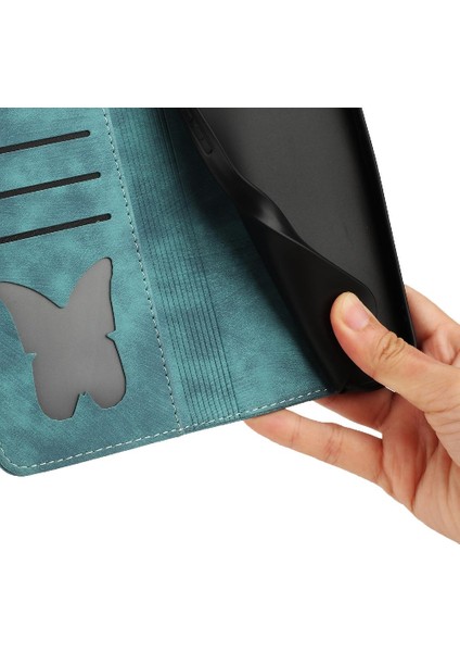 Xiaomi 12T/12T Pro Kabartmalı Kelebek Kedi Kart Cep Flip Folio (Yurt Dışından) modelleri