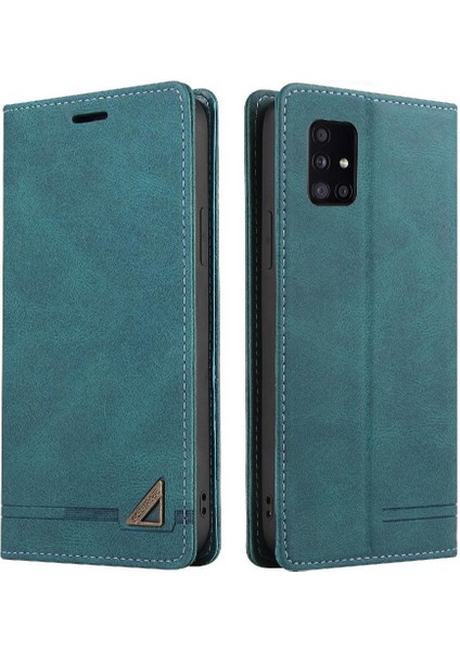 Samsung Galaxy A51 Kickstand Premium Deri Premium Deri Kılıf (Yurt Dışından)